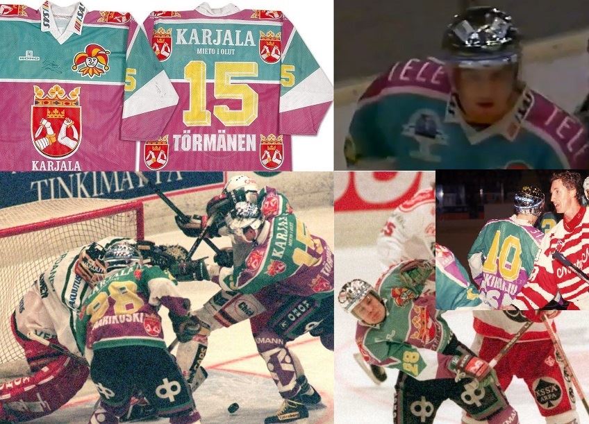 two game worn used Jokerit Helsinki CCM hockey jersey #22 & #4 no reserve
